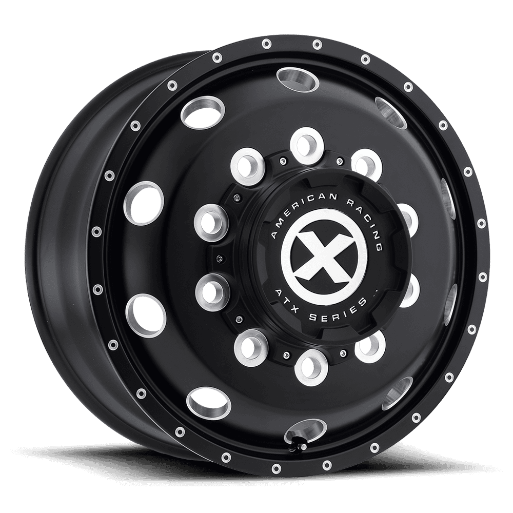 Wheel Pros AO400 BAJA 22.5X9 GLOSS BLACK MILLED 10X285.75 Wheel