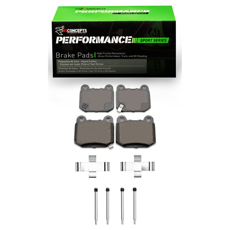 R1 04-06 Maserati Quattroporte Rear Performance Sport Pads & Hardware Kit