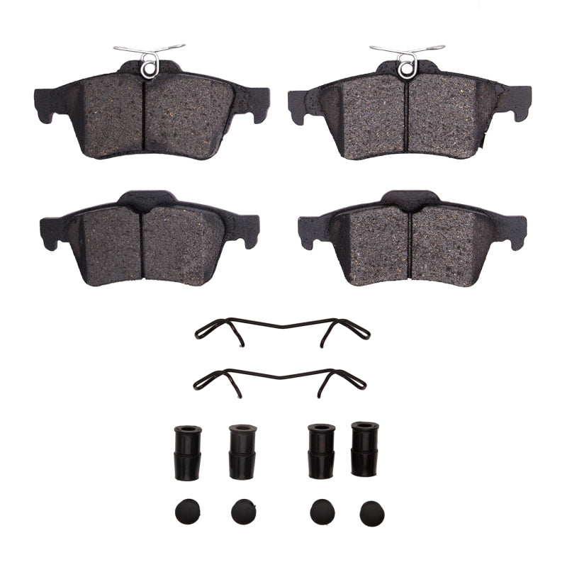 R1 16-18 Ford Focus Rear Semi Met Pads & Hardware Kit