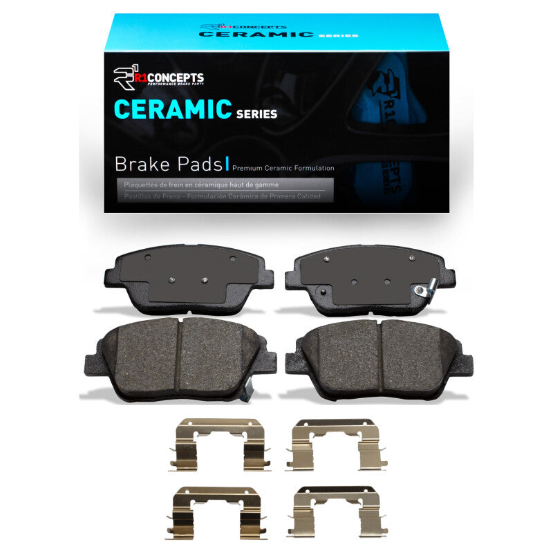 R1 09-16 Hyundai Sonata Front Ceramic Brake Pads & Hardware Kit