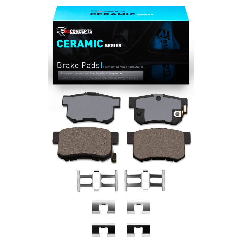 R1 1991-2012 Acura RL Rear R1 Ceramic Pads & Hardware Kit