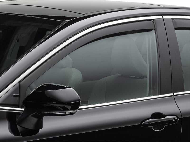 WeatherTech 08-12 Honda Accord Sedan Front Side Window Deflectors - Matte Black