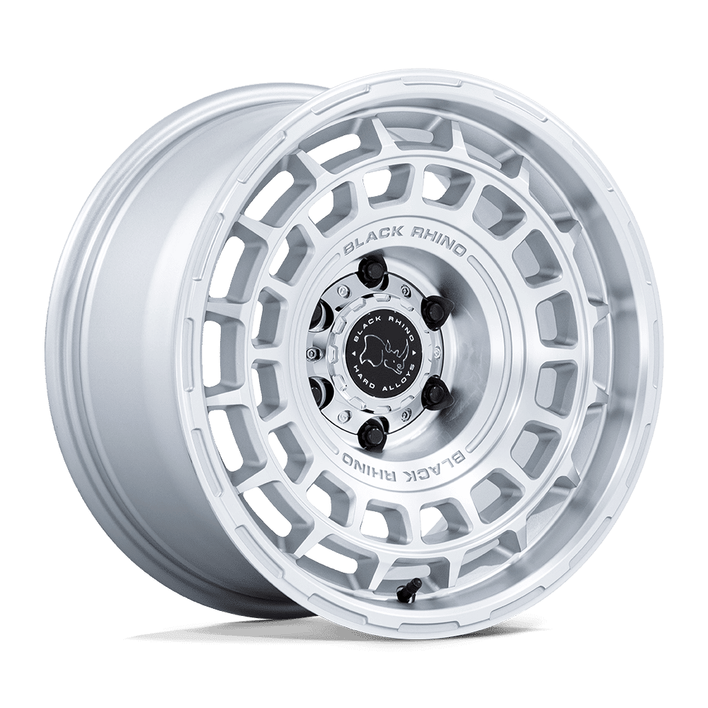 Black Rhino Wheels BR024 AWOL 17X8.5 SILVER W/ MACHINED FACE 6X139.7 Wheel