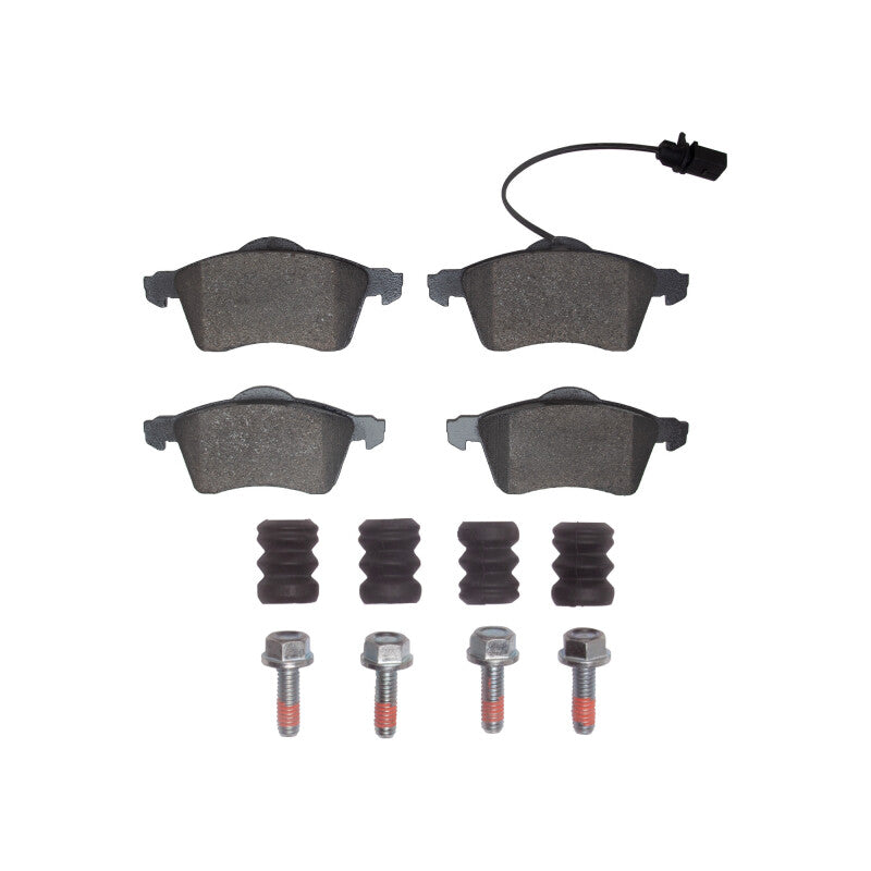 R1 00-00 Volkswagen EuroVan Front Semi Met Pads & Hardware Kit