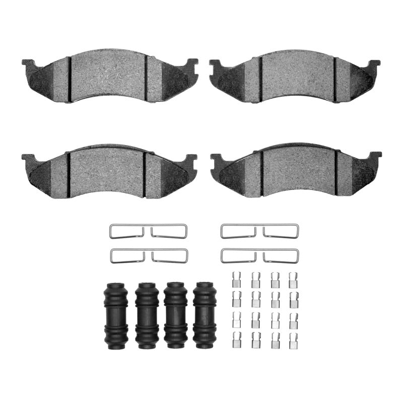 R1 90-06 Jeep Cherokee Front Semi Met Pads & Hardware Kit