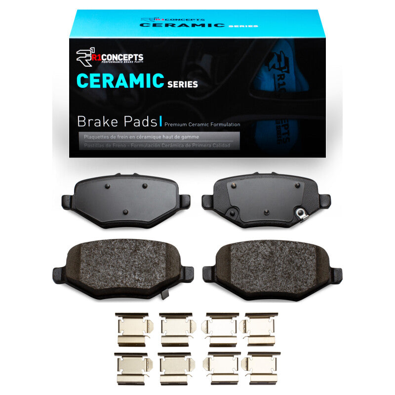 R1 13-19 Ford Explorer Rear Ceramic Brake Pads & Hardware Kit
