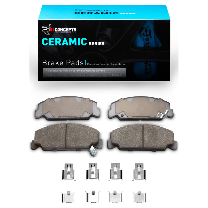 R1 1984-2000 Honda Accord Sedan Front R1 Ceramic Pads & Hardware Kit