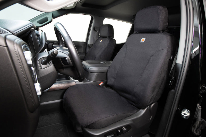 Covercraft 23-25 Ford F150 Carhartt Super Dux SeatSaver Front Row Custom Seat Cover - Black