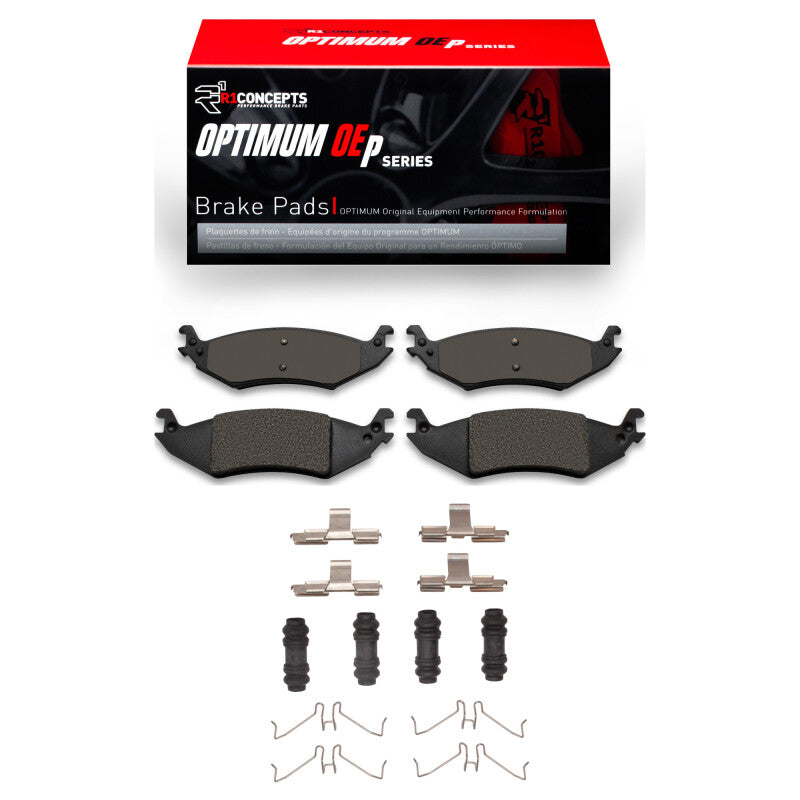 R1 04-06 Ford E-150 Club Wagon Rear Optimum OE Pads & Hardware Kit