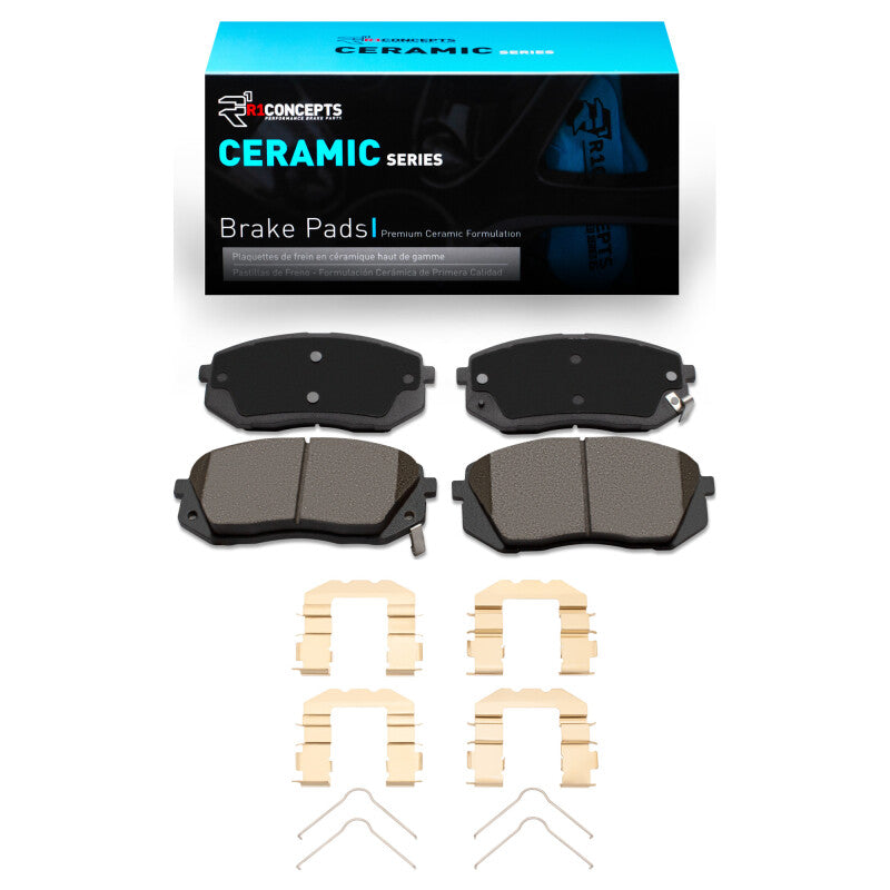 R1 07-10 Kia Rondo (USA) Front Ceramic Pads & Hardware Kit