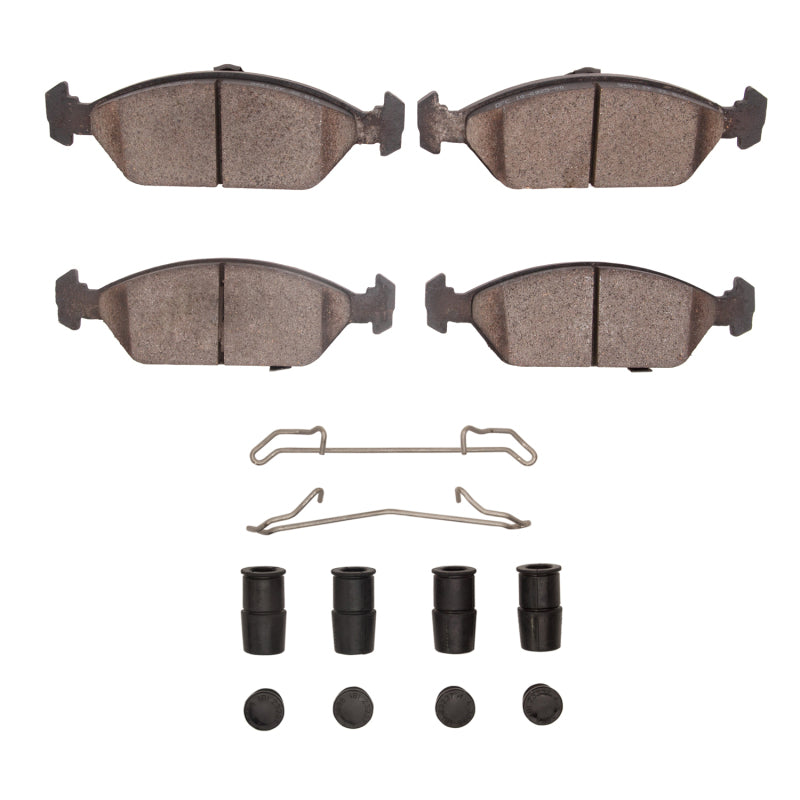 R1 94-00 Kia Sephia Front Ceramic Pads & Hardware Kit