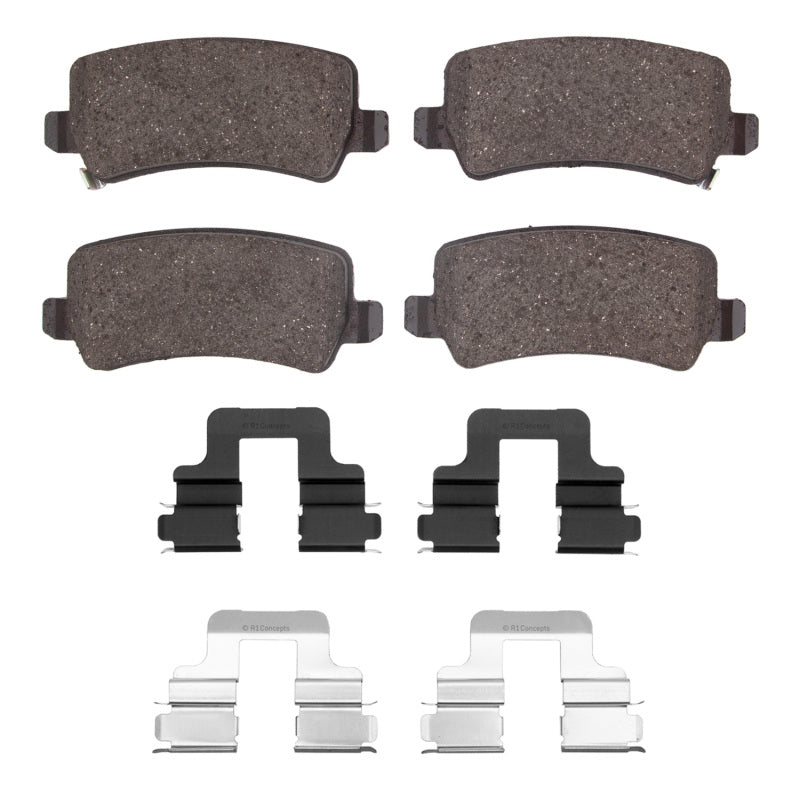 R1 2016-2017 Hyundai AZERA Rear R1 Ceramic Pads & Hardware Kit