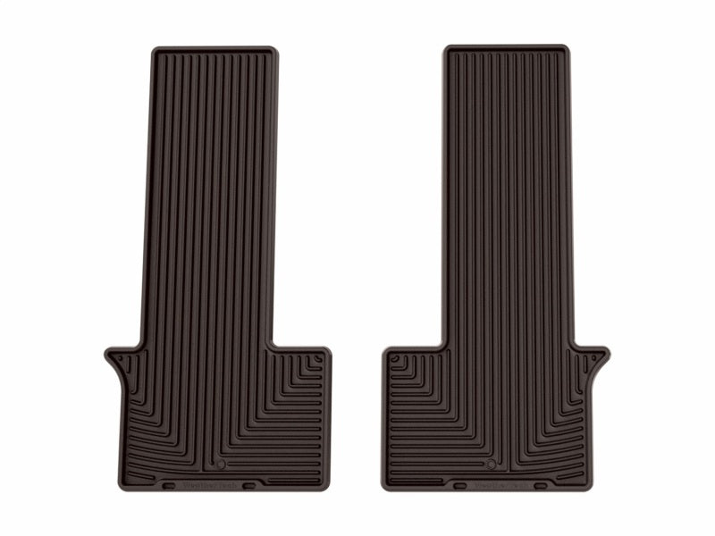 WeatherTech 22-26 Kia Carnival 2nd Row Rear All-Weather Floor Mats 2pc - Cocoa
