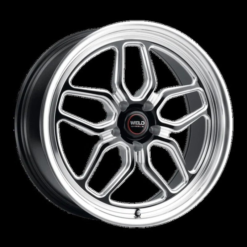 Weld Racing 18x5 Laguna Drag 5x115 ET32 BS1.5 Gloss BLK MIL DIA 78.1