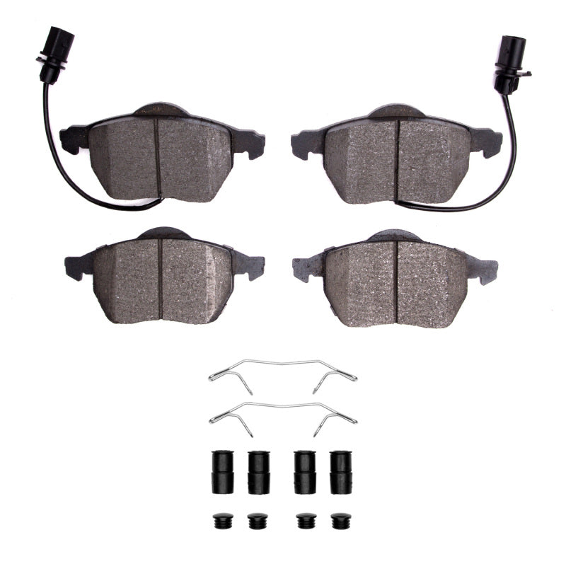 R1 98-08 Audi A4 (USA/Canada) Front Semi Met Pads & Hardware Kit