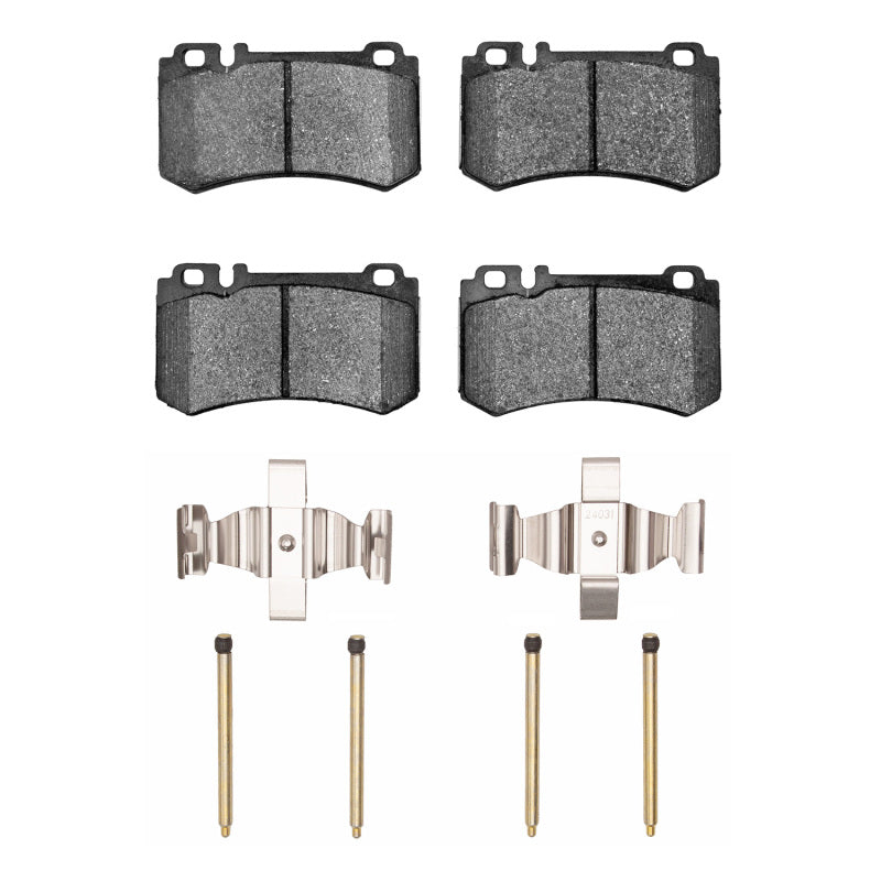 R1 07-13 Mercedes-Benz S600 Rear Semi Met Pads & Hardware Kit