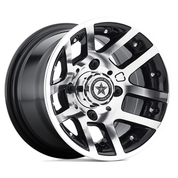 Wheel Pros FA123 PRESTIGE 10X7 GLOSS BLACK MACHINED 4X101.6 Wheel