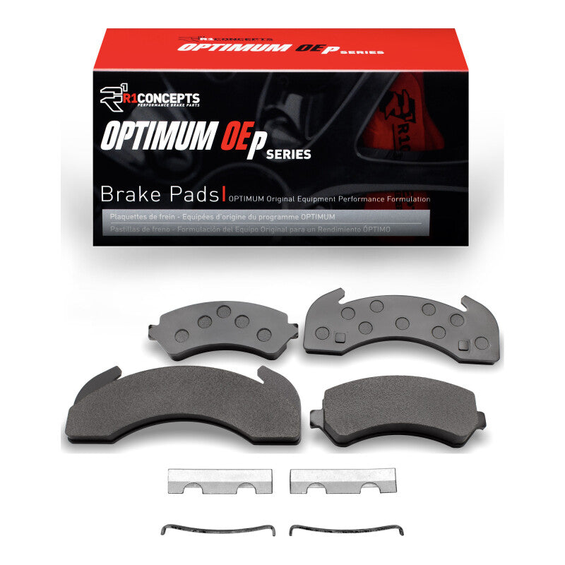R1 83-12 Blue Bird Bus TC1000 Front and Rear Optimum OE Pads & Hardware Kit