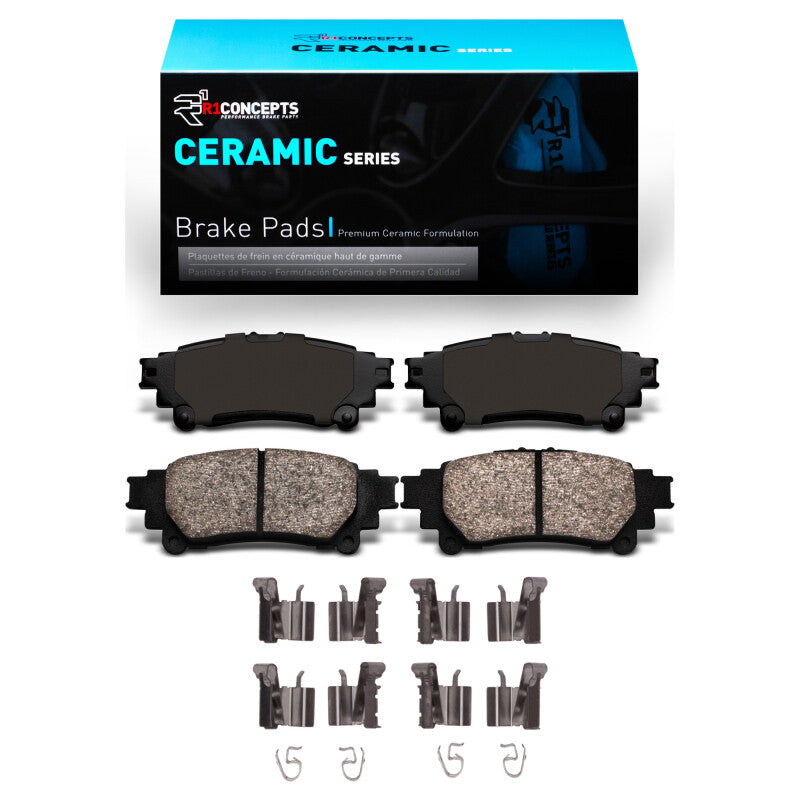 R1 2010-2020 Lexus RX450h Rear R1 Ceramic Pads & Hardware Kit