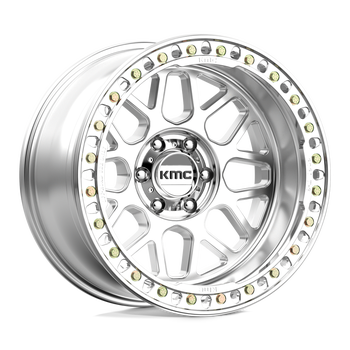 KMC Wheels KM549 GRS 18X9 MACHINED W/ SATIN BLACK LIP 6X139.7 Wheel