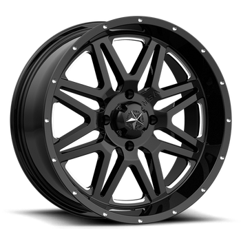 Moto Metal M33 CLUTCH 14X7 SATIN BLACK 4X110 Wheel