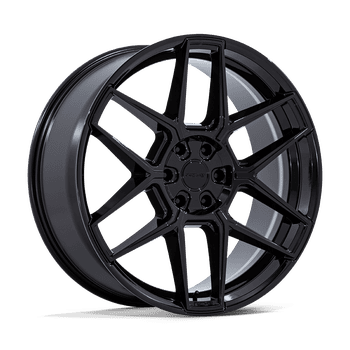 Moto Metal M257 FLASH 20X10.5 GLOSS WHITE W/ BLACK 5X112 Wheel