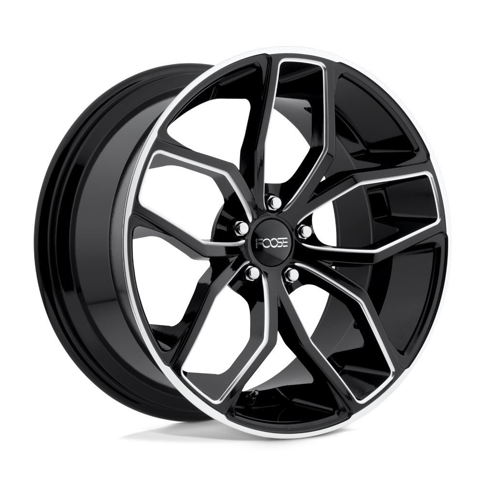 Foose Wheels F150 OUTCAST 20X10 GLOSS BLACK MILLED 5X120 Wheel