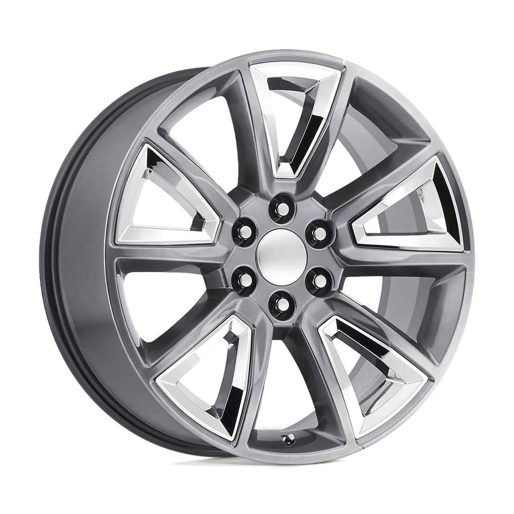 Wheel Pros PR168 22X9 HYPER SILVER W/ CHR ACCENTS 6X139.7 Wheel