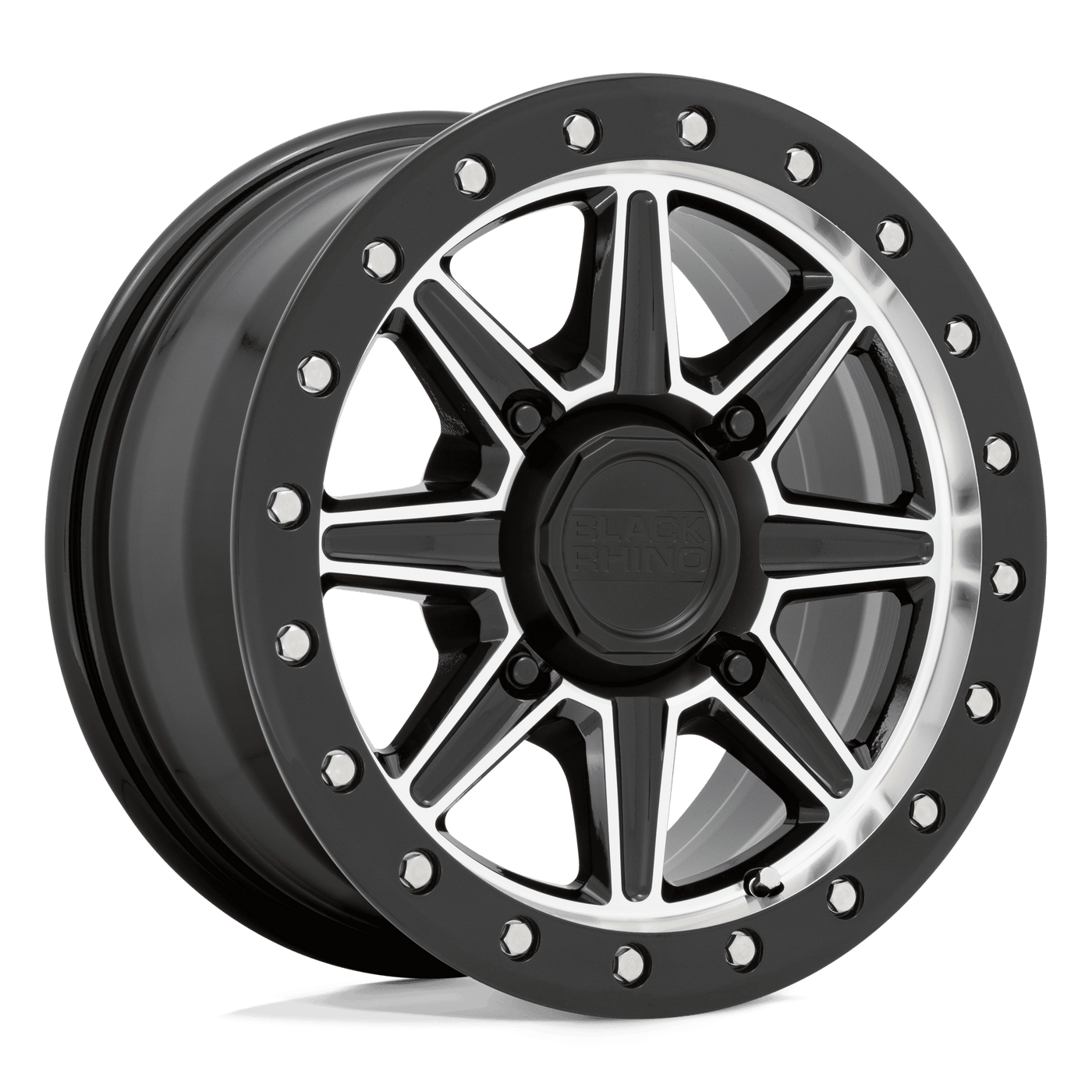 Wheel Pros WEBB UTV 14X7 GLOSS BLACK W/ MACHINED FACE 4X137 Wheel